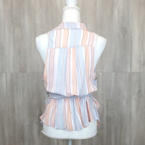 Free People Mackenzie Wrap Top in Ivory Combo - Picture 7 of 11